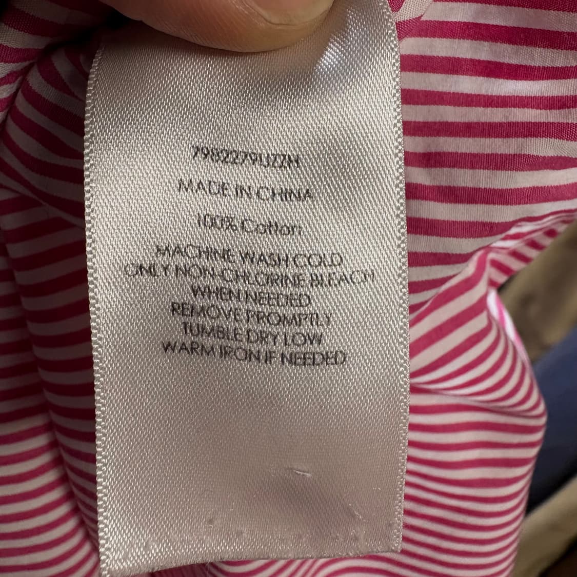 폴로 슬림핏 레드 신형 스트라이프 셔츠 XL 상품이미지4