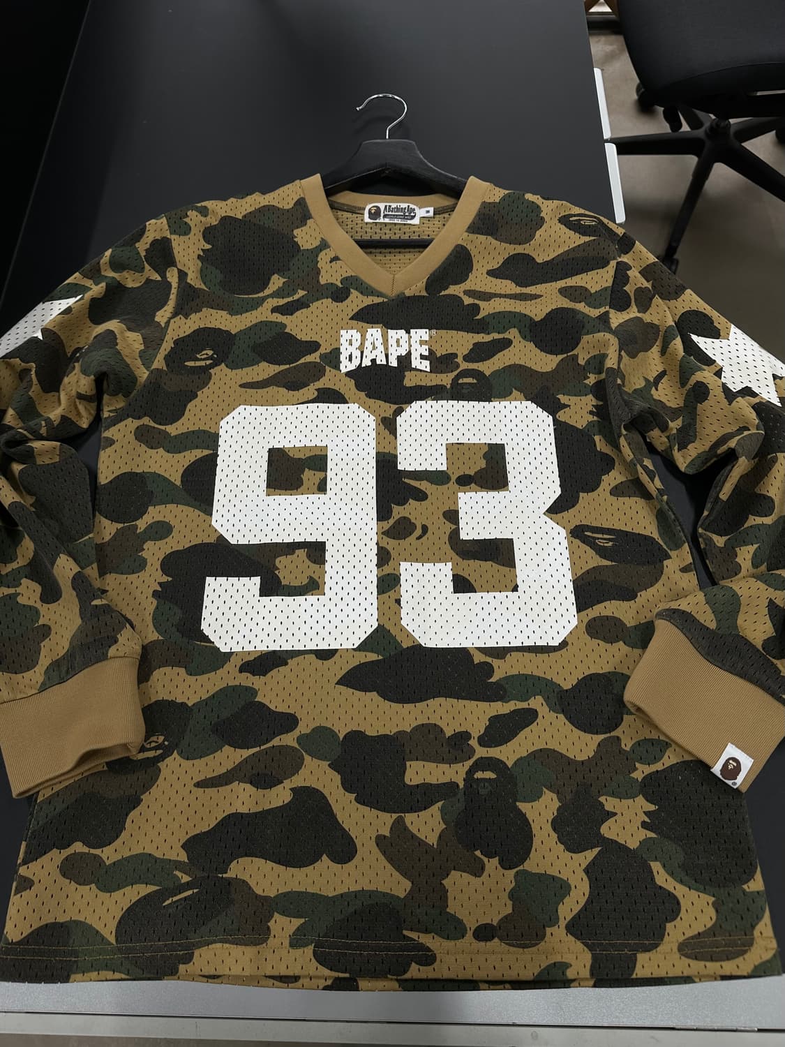 베이프 1st camo 스타 풋볼 롱슬리브져지 상품이미지6