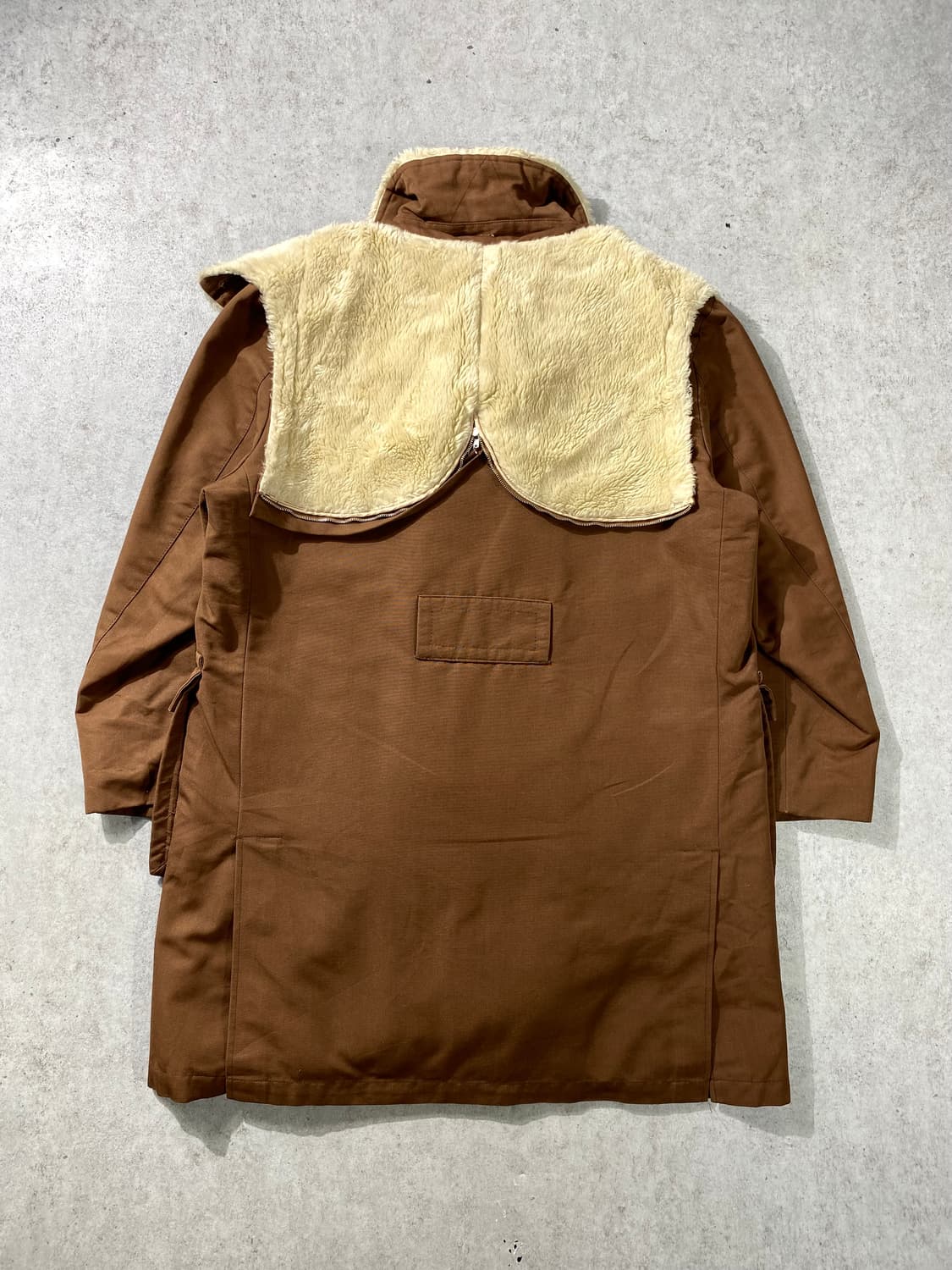 [L] 90s  MCGREGOR 맥그리거 브라운 시어링 후드 코트 상품이미지5