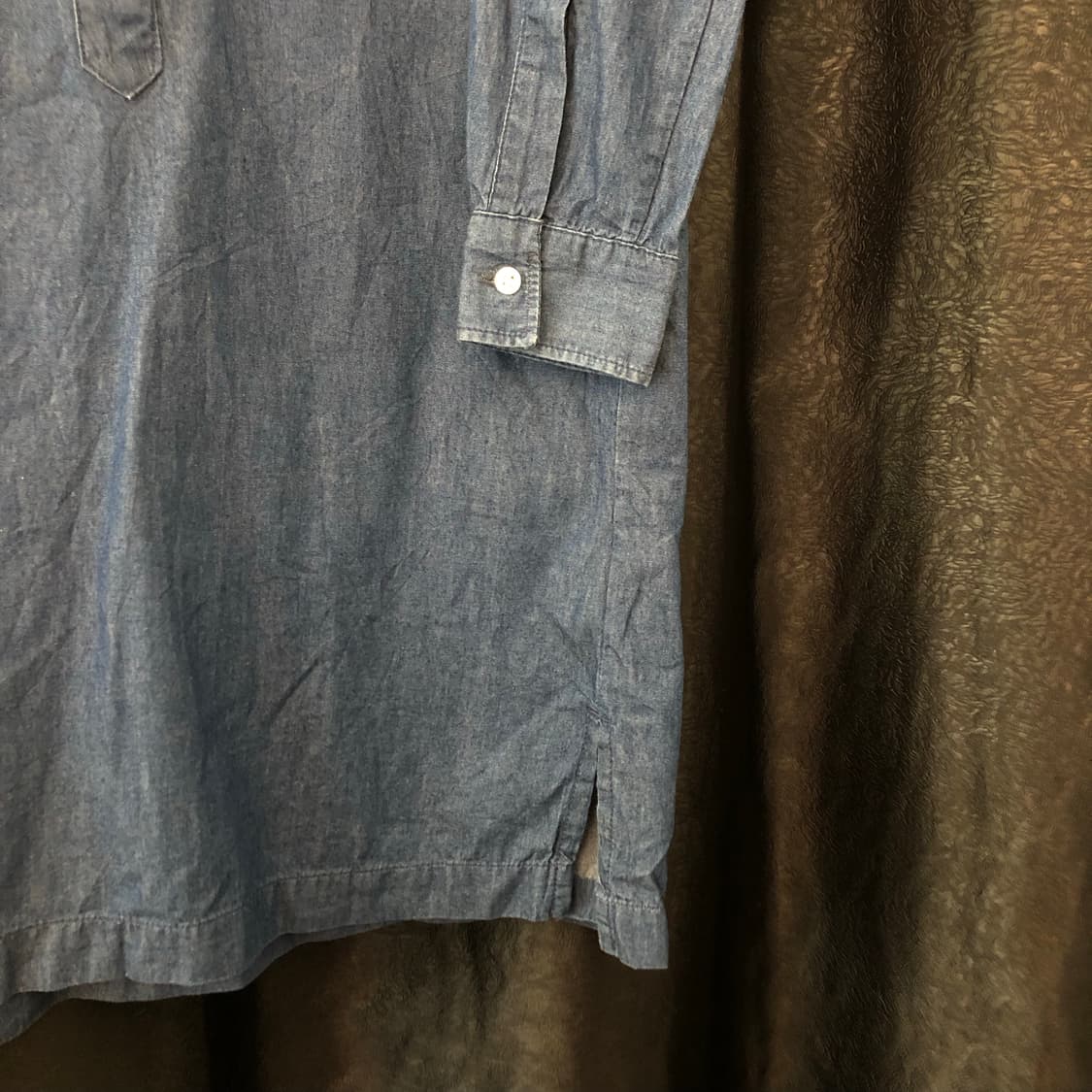 Vintage 💿 Know denim shirt op 상품이미지3