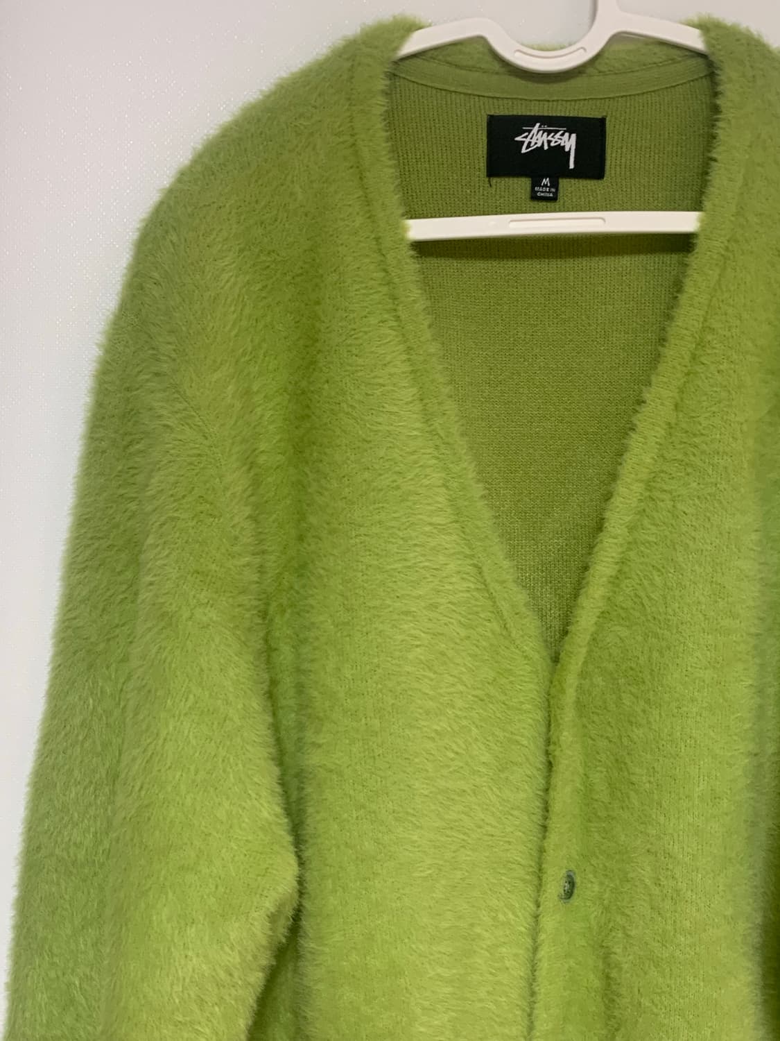 스투시 쉐기 가디건 라임 상품이미지3