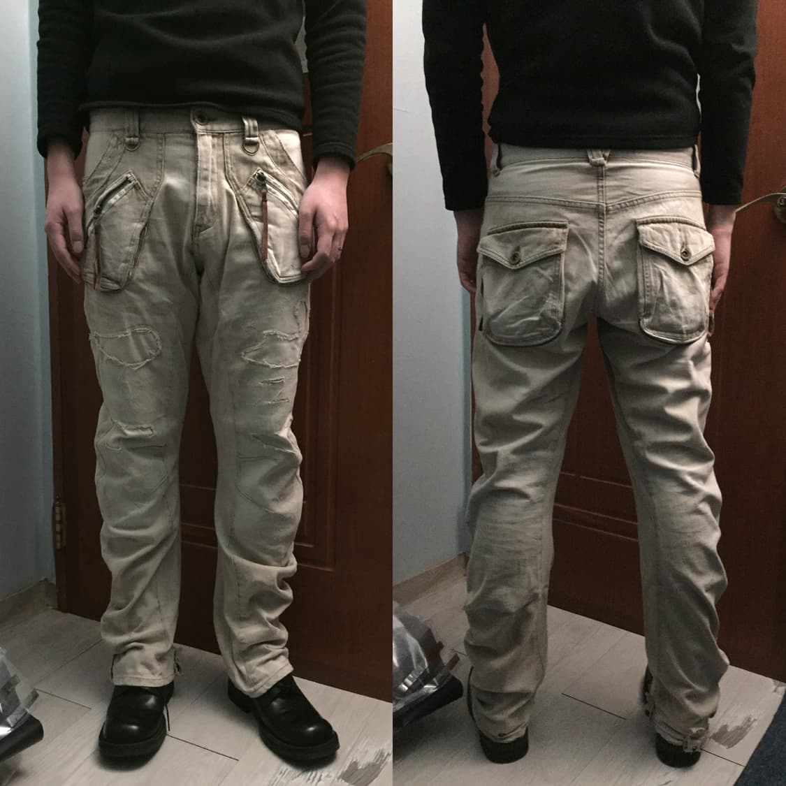 PPFM 커브드 데님 팬츠 상품이미지1