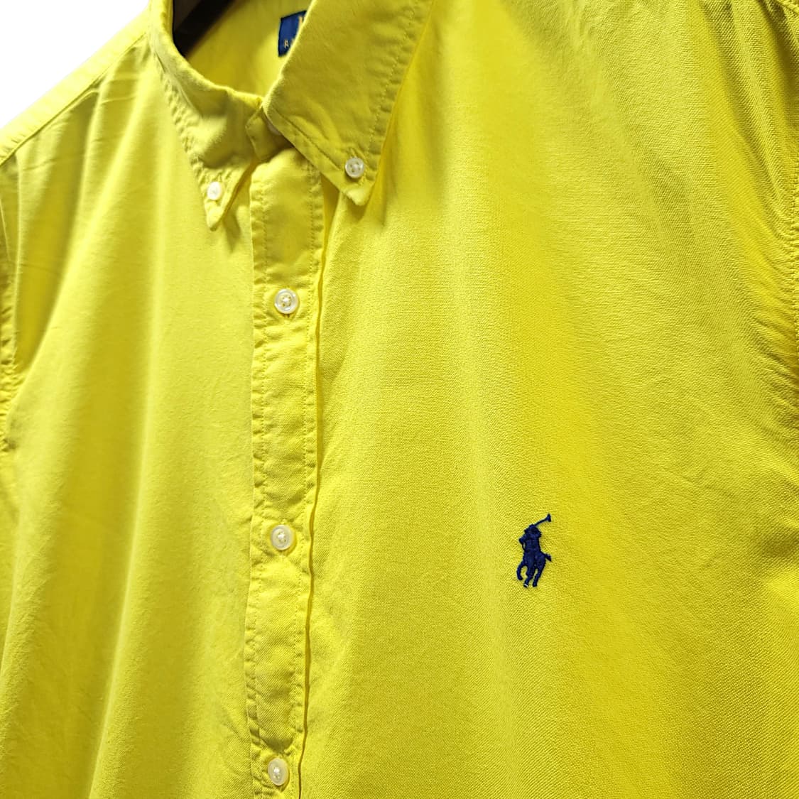 [2XL] 폴로 레모나옐로우 클래식 핏 코튼 긴팔셔츠 상품이미지5