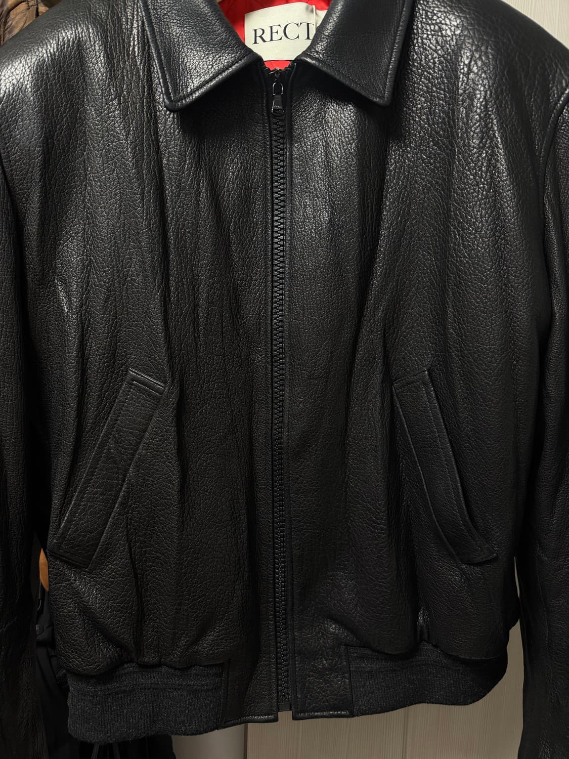 26SS 렉토 벤 크링클 레더 점퍼 / 새제품 / XL / 싸게 처분 상품이미지1