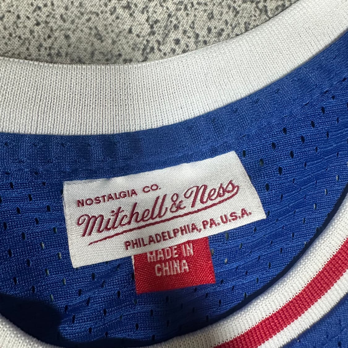 ✨ (바배) 필라델피아 NBA 미첼 & 네스 로드앨런 아이버슨 져지 유니 상품이미지3