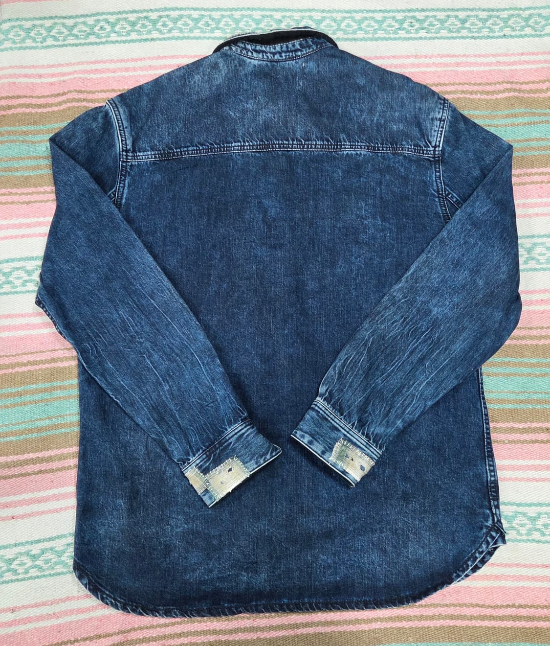 H&m 패치워크 데님셔츠 상품이미지2