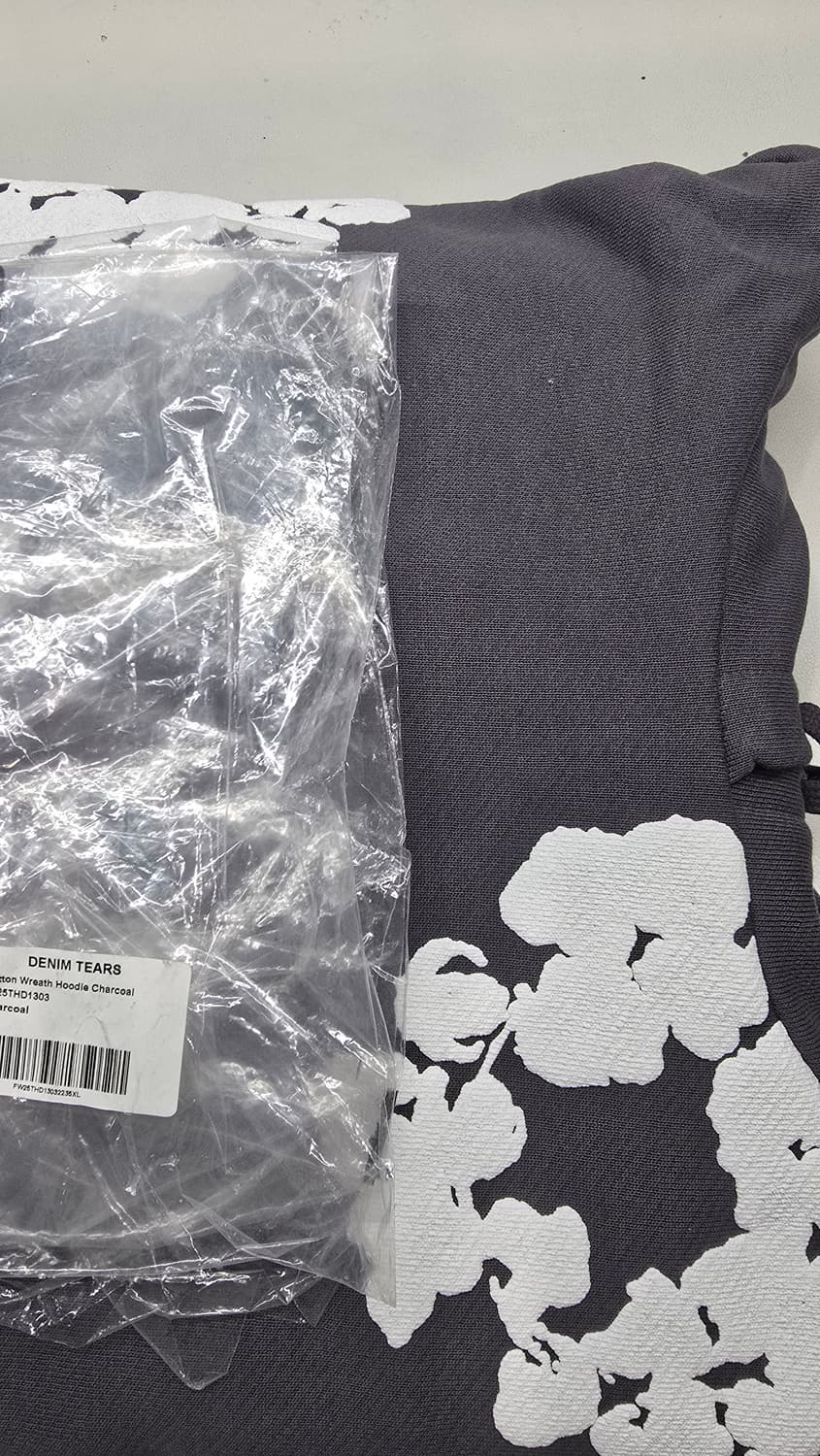 [XL]데님티어스 후드코튼 리쓰 후드 차콜 상품이미지2