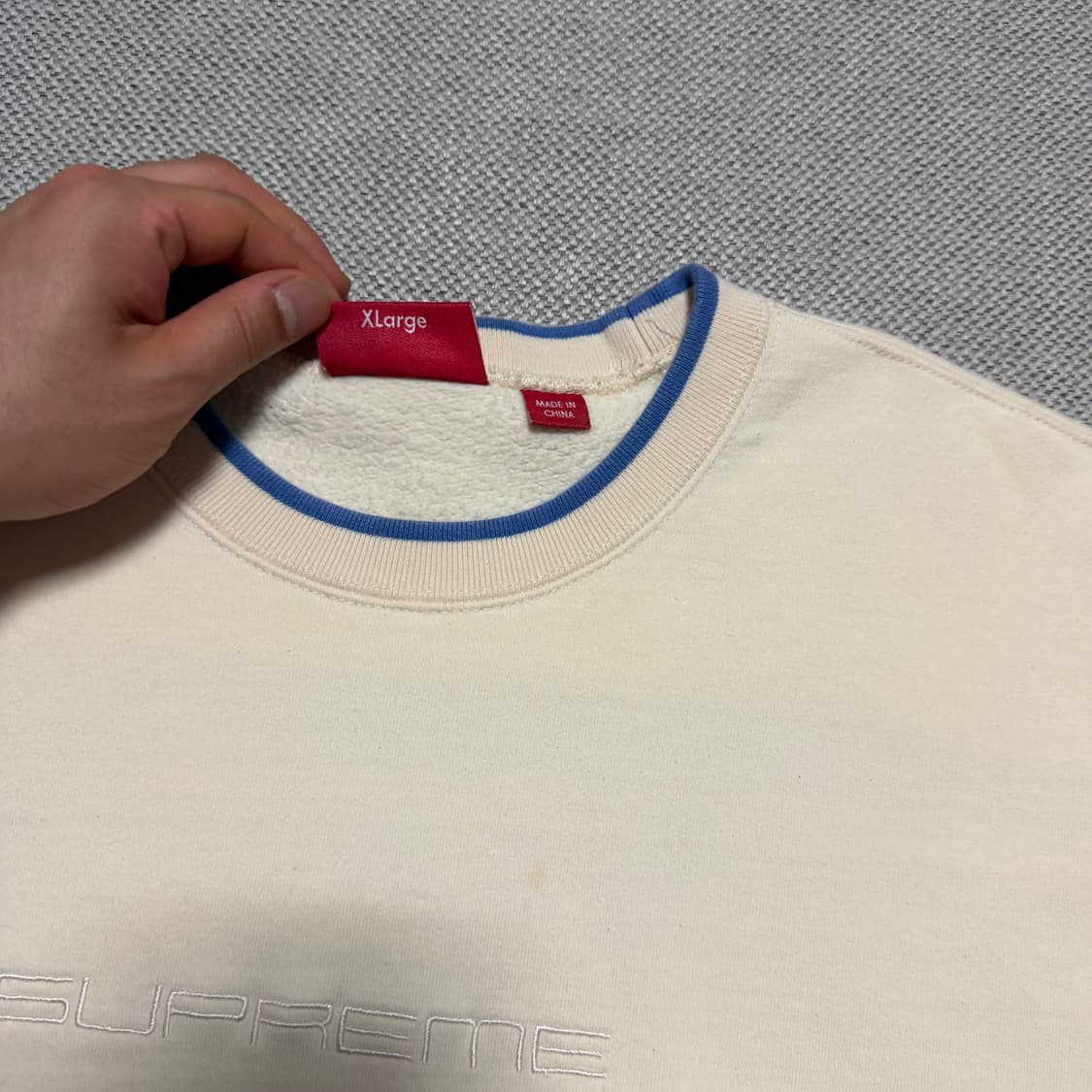 Supreme 슈프림 22SS 스트레치 크루넥 내츄럴 상품이미지4