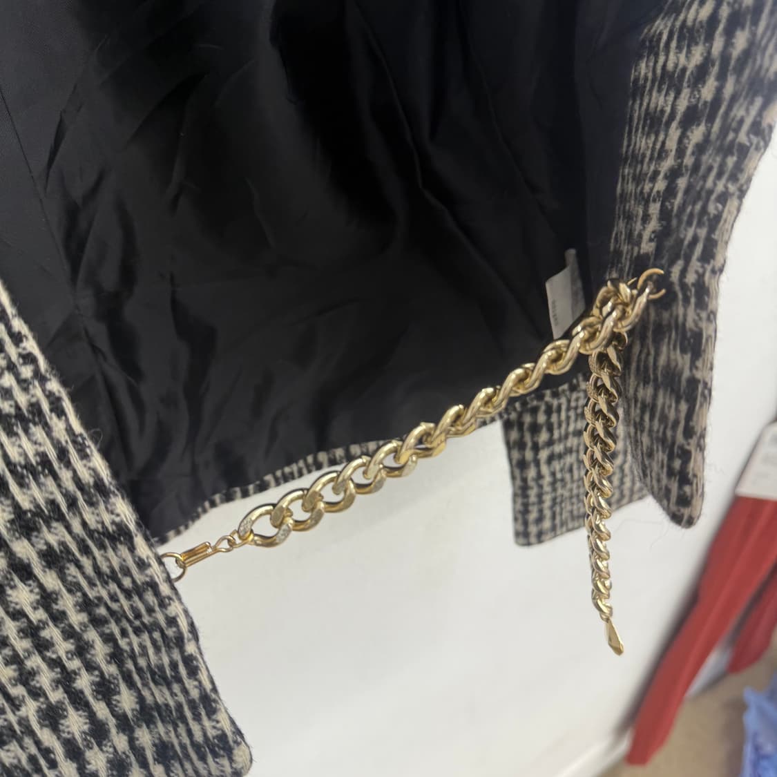 JPN LESQUISSE 하운드투스 크롭 트위드 자켓 os 상품이미지3