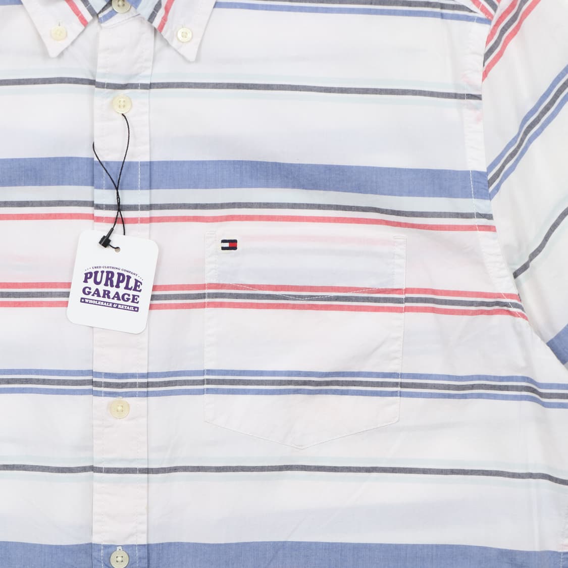 타미힐피거 스트라이프 반팔 셔츠 a249 상품이미지2