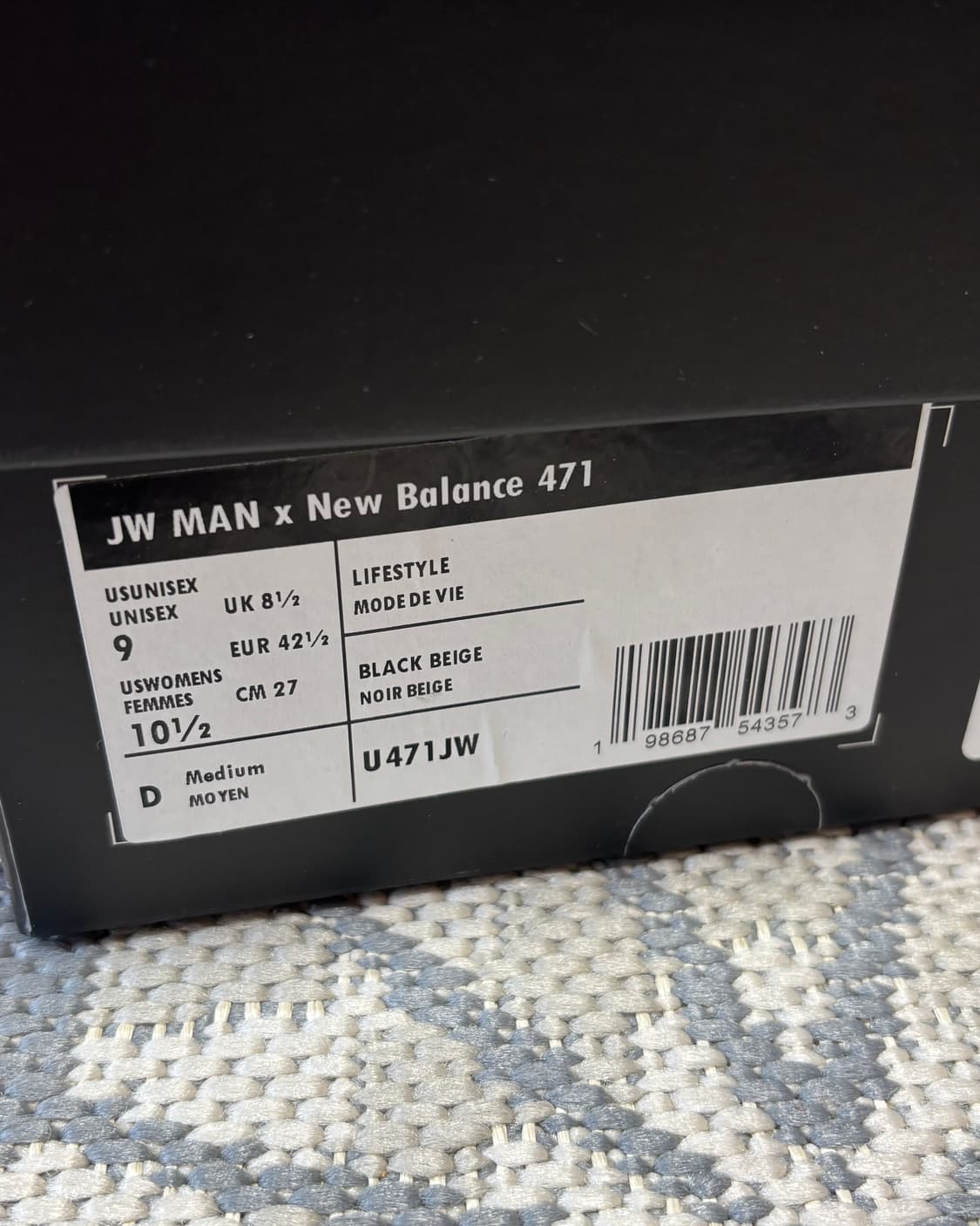 (270) 뉴발란스 x 준야 와타나베 471 블랙 상품이미지4