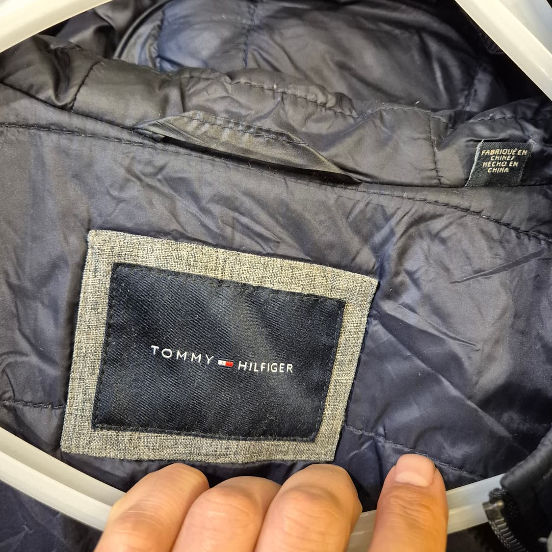 L~XL(착샷잇음) 타미힐피거 그레이 후드점퍼  상품이미지4