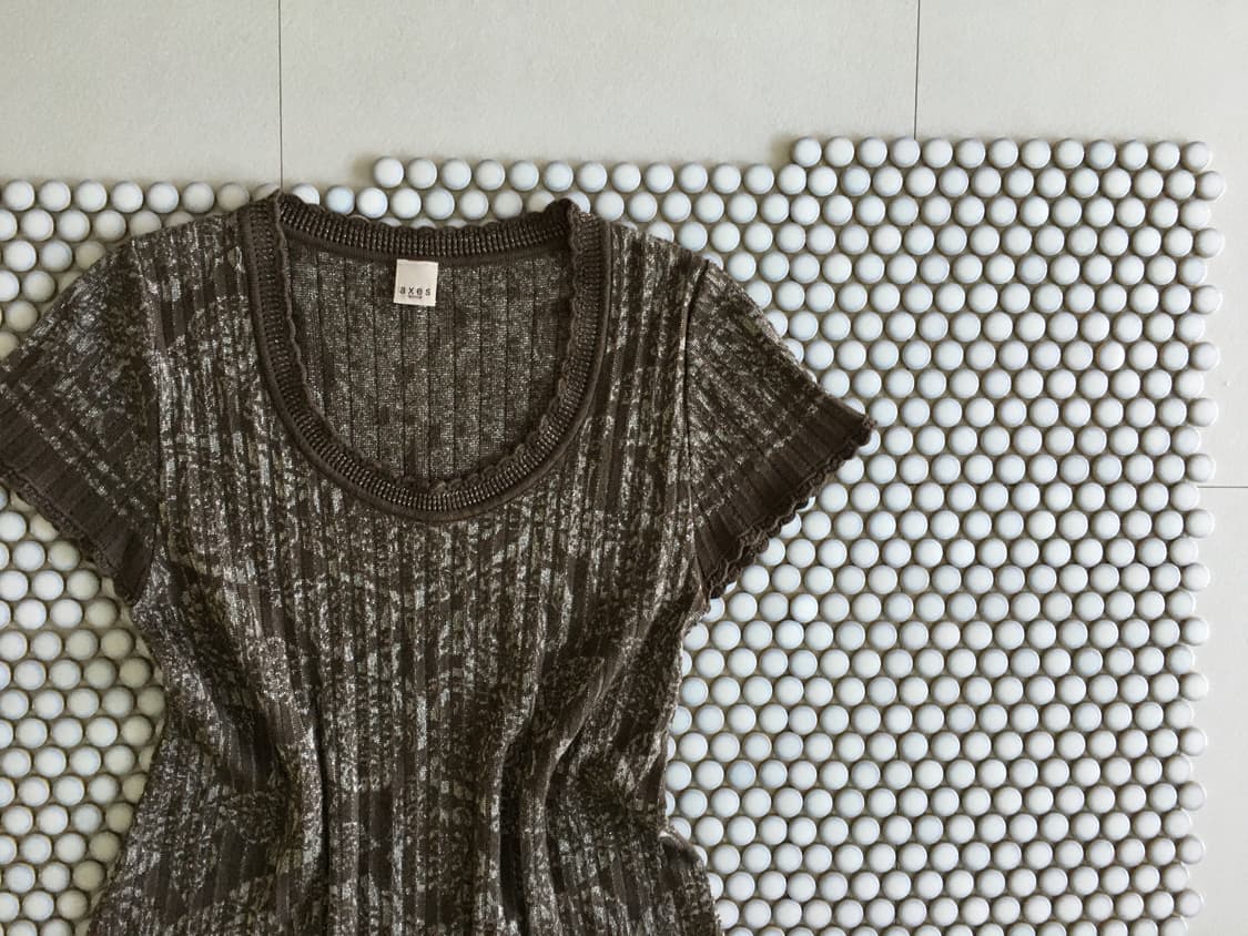 axes femme) floral jacquard knit dress 상품이미지7