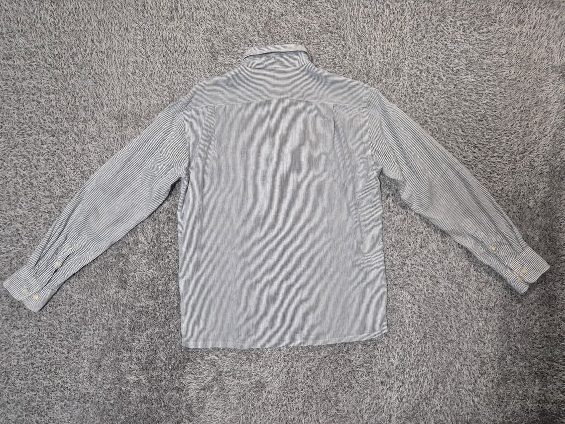 유니클로 여성 스트라이프 린넨 셔츠 M 상품이미지5