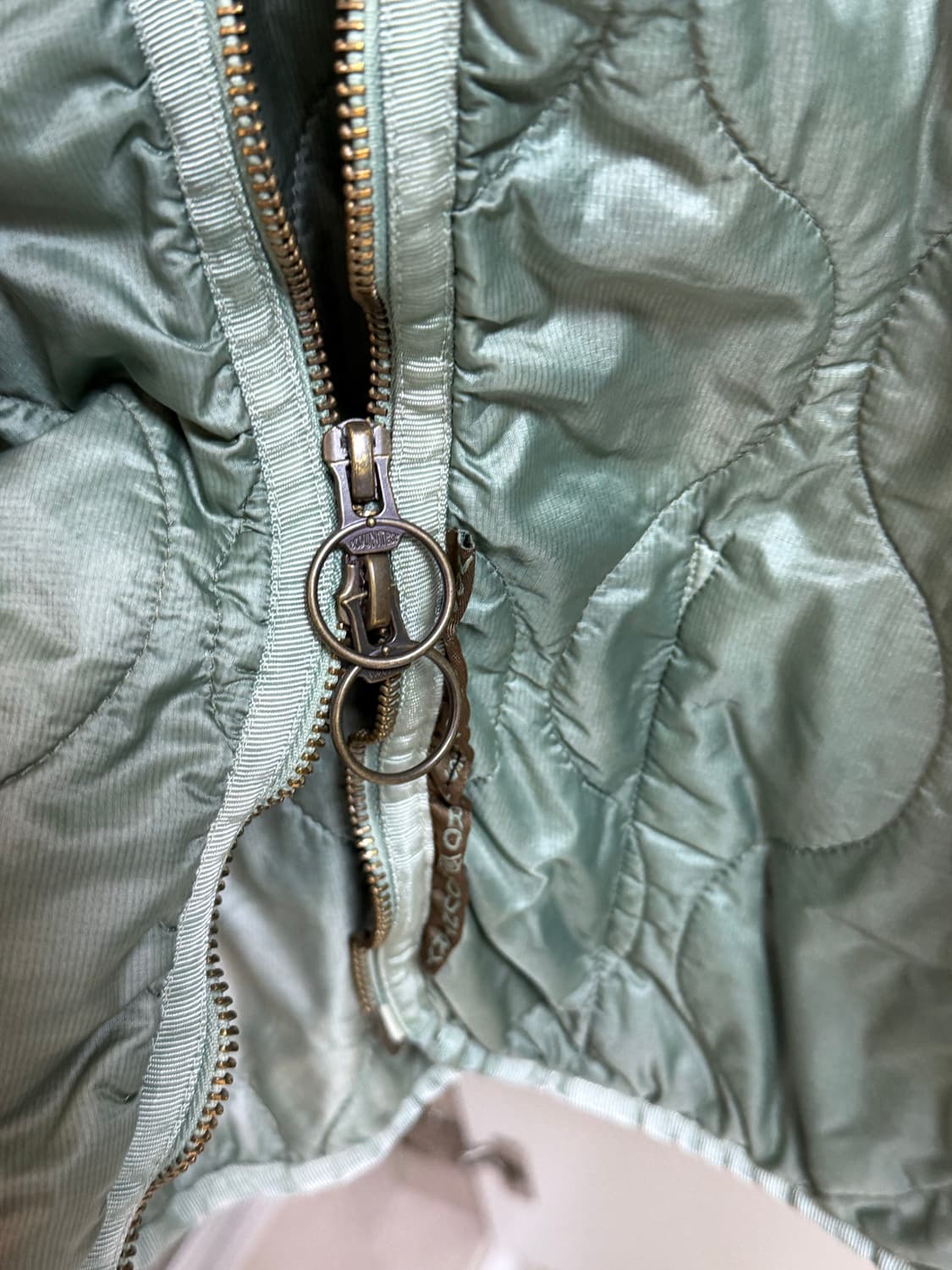 Kapital Nylon Quilted 볼레로 라이트 그린 1사이즈 상품이미지5