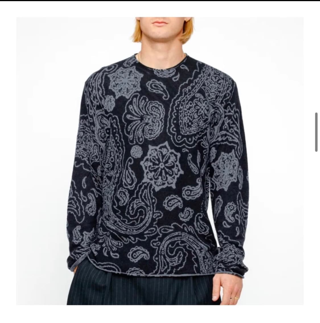 스투시 패이즐리 니트 L사이즈 상품이미지1