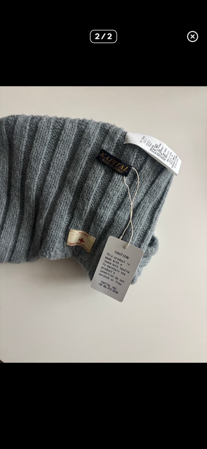 캐피탈 5g 니트 캡 그레이 상품이미지3