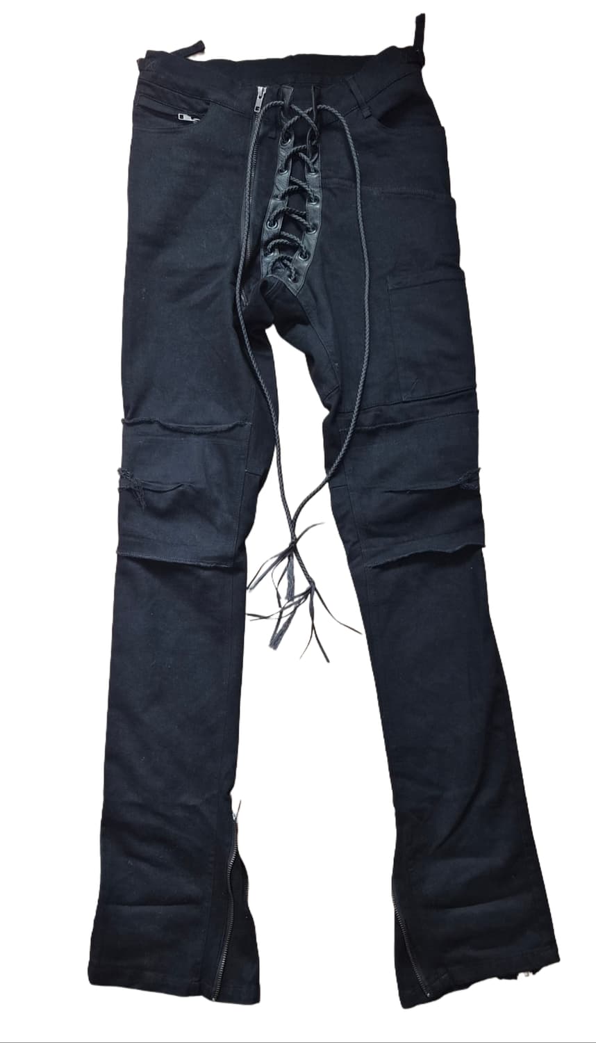 If six was nine lace up denim 상품이미지1