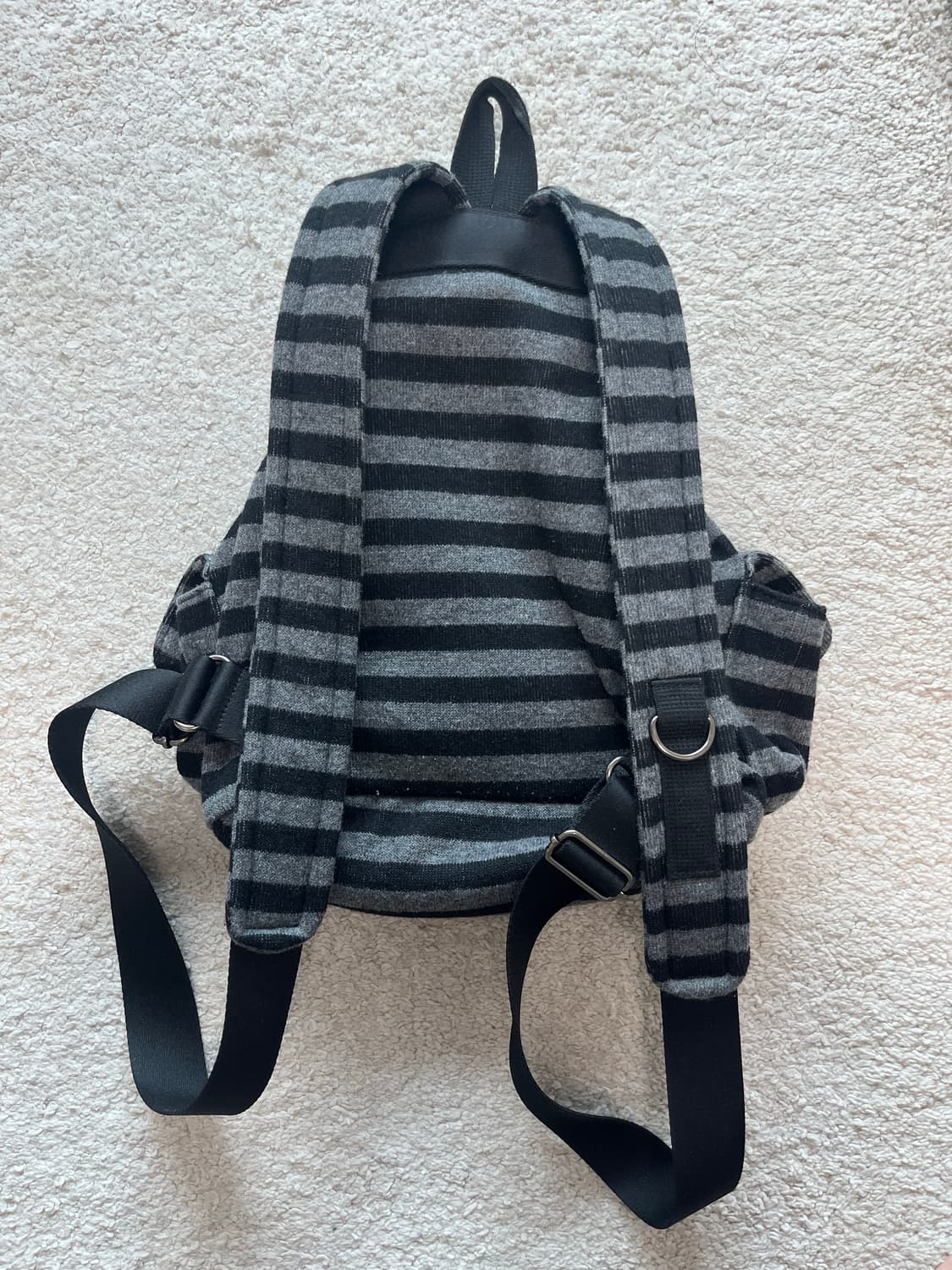 텐스댄스 Wool stripe backpack_ black  상품이미지4