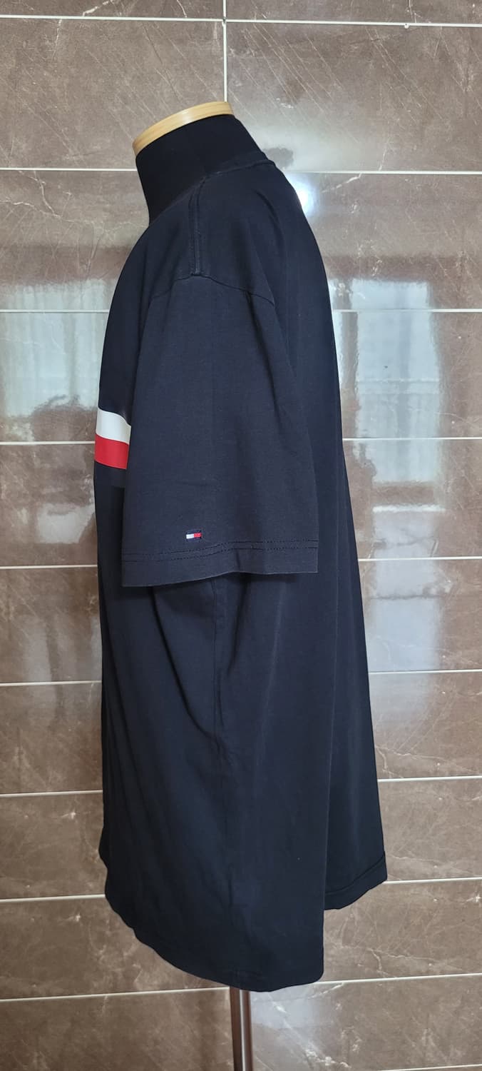 남성110사이즈)타미힐피거 오가닉 코튼 블랙 반팔티 상품이미지2