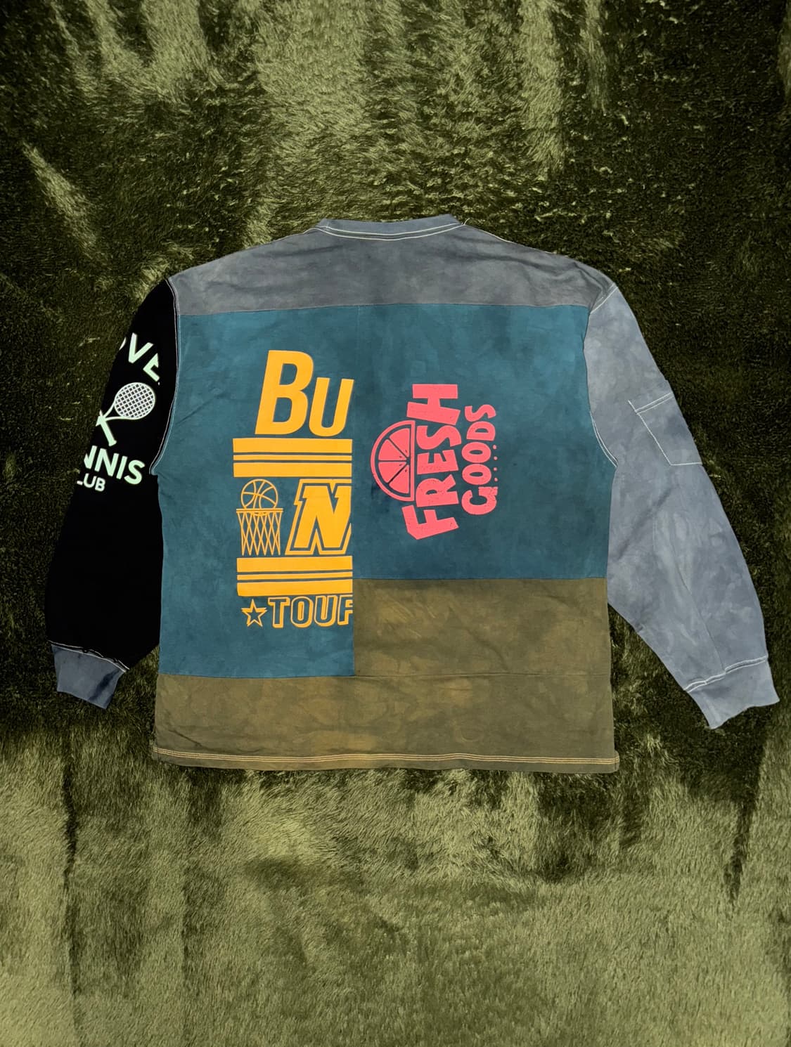 [XL] 리오버 핸드 다잉 리워크 트리플 스티치 롱슬리브 상품이미지8