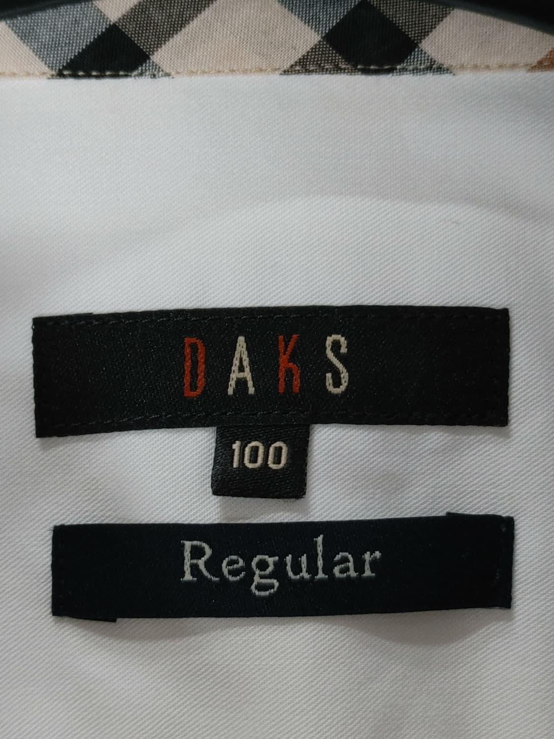 DAKS 닥스 화이트 남성 손목중체크배색 드레스셔츠(와이셔츠)
 상품이미지5