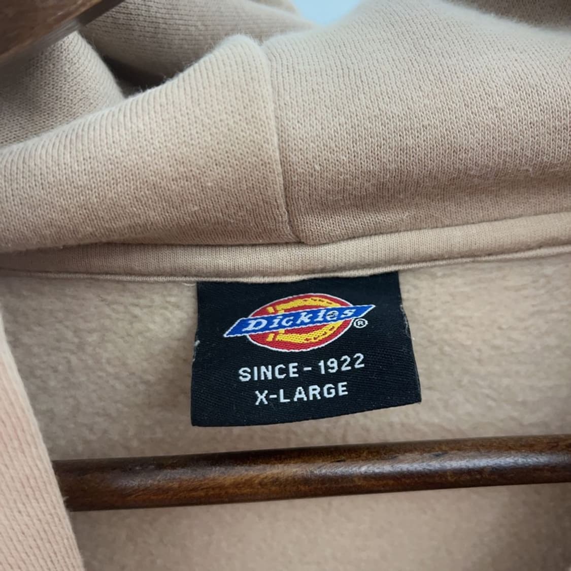 디키즈 캐주얼 빈티지 커피 베이지 약기모 후드티 XL C08438 상품이미지5