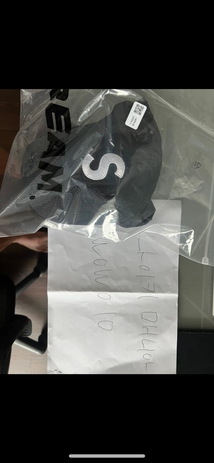 슈프림 시어서커 볼캡 블랙 상품이미지1