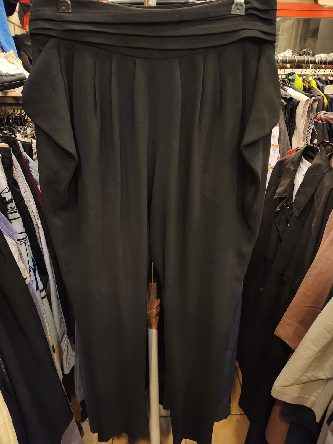 타임 블랙 팬츠 상품이미지1