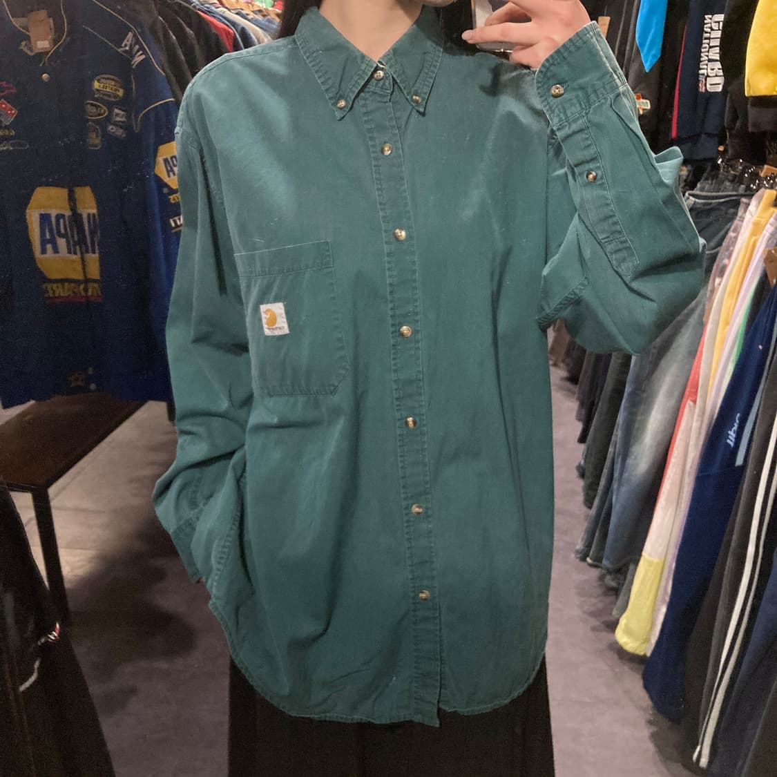 [IM] 칼하트 긴팔셔츠 그린 상품이미지3