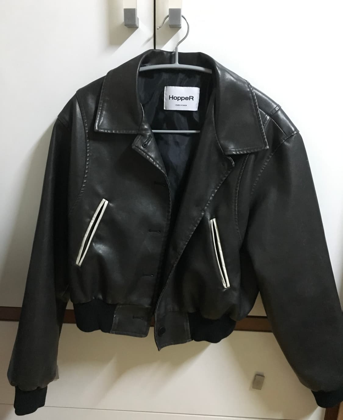 가죽 봄버자켓 상품이미지1