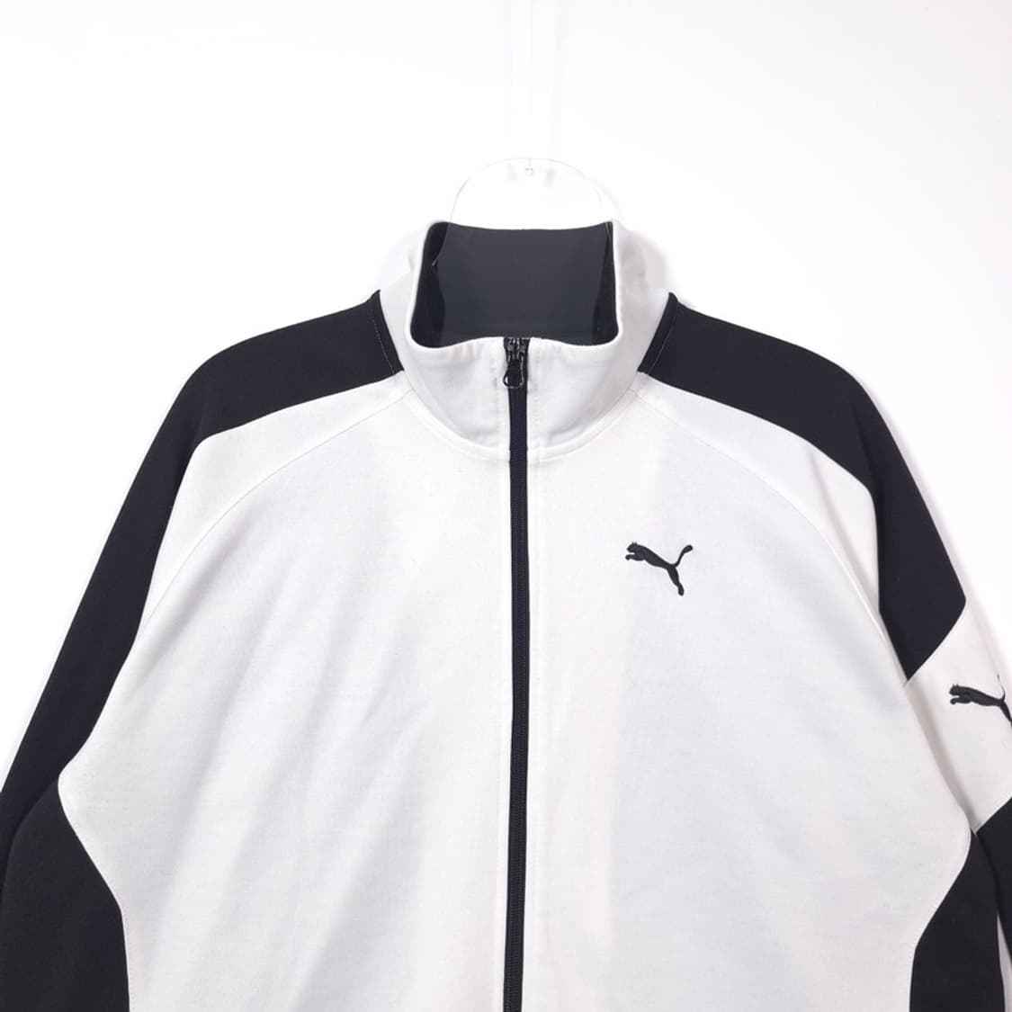 푸마 화이트 블랙 배색 오버핏 져지 XXL 상품이미지3