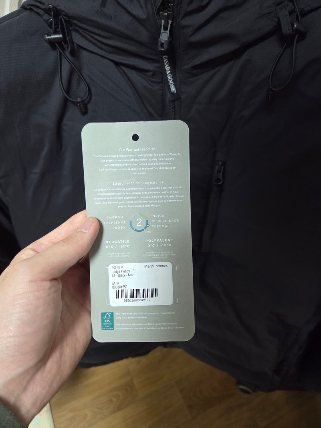 (새상품)25년 캐나다구스 롯지 후디 M 상품이미지2