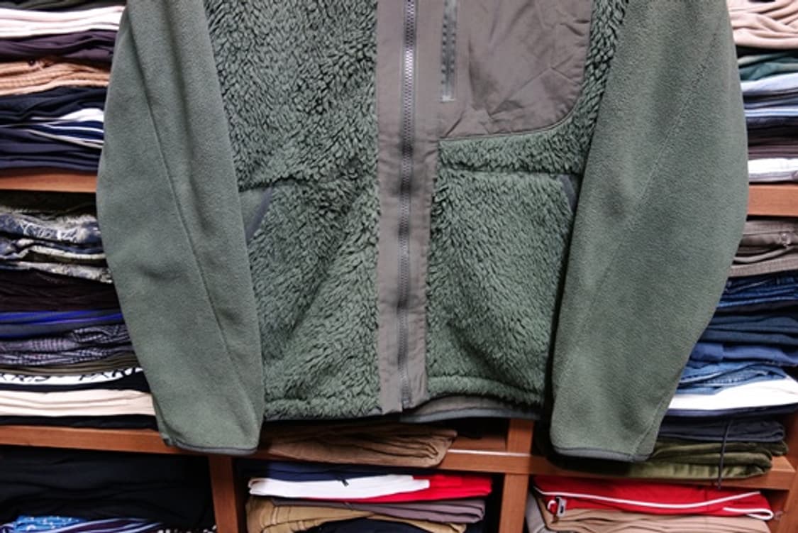 유니클로 x 화이트 마운티어링 후리스 풀집 파카 다크 그린 L (100) 상품이미지3