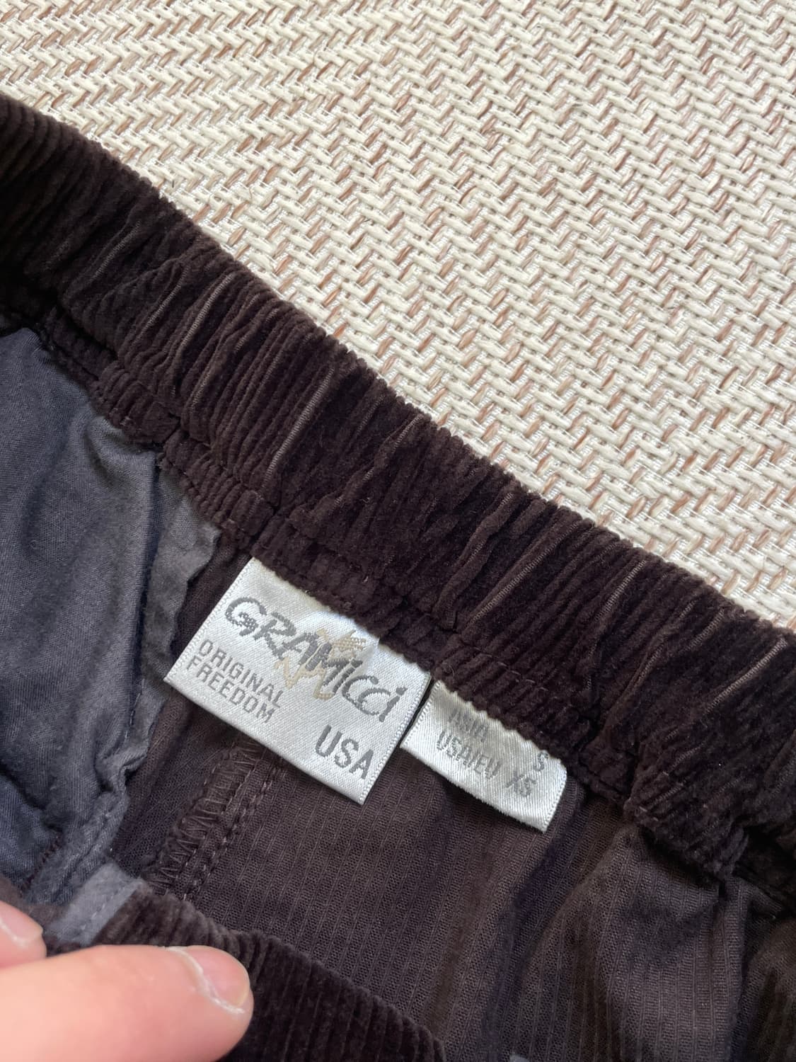 Gramicci 그라미치 브라운 코듀로이 팬츠 J04019 상품이미지5