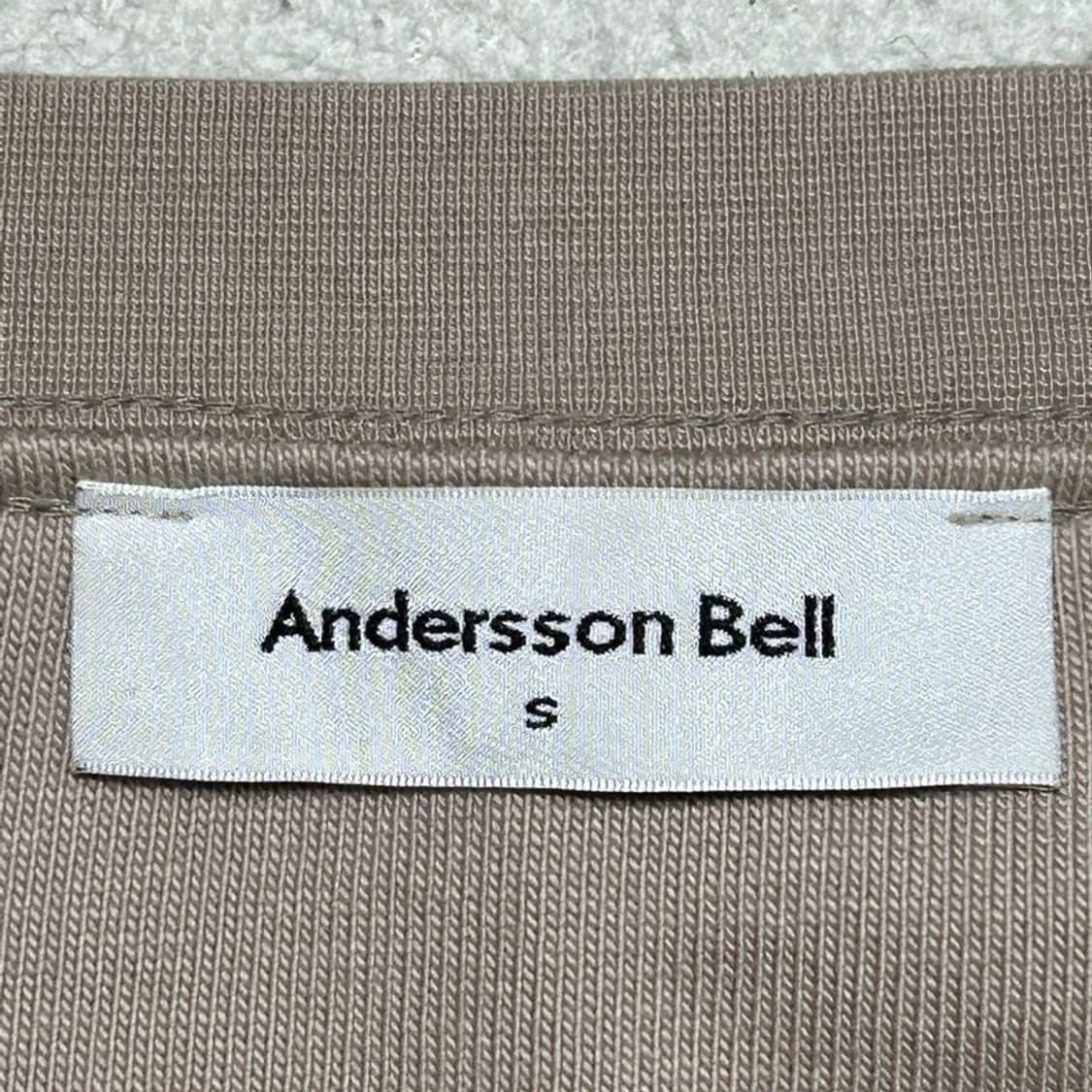 앤더슨벨 시그니처 로고 티셔츠 베이지 S 상품이미지5