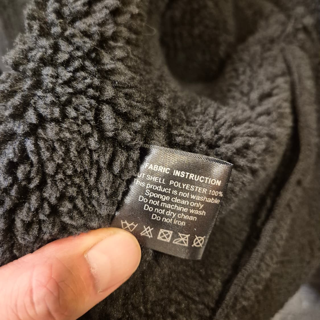 M~L(착샷잇음) 블랙 무스탕자켓  상품이미지7