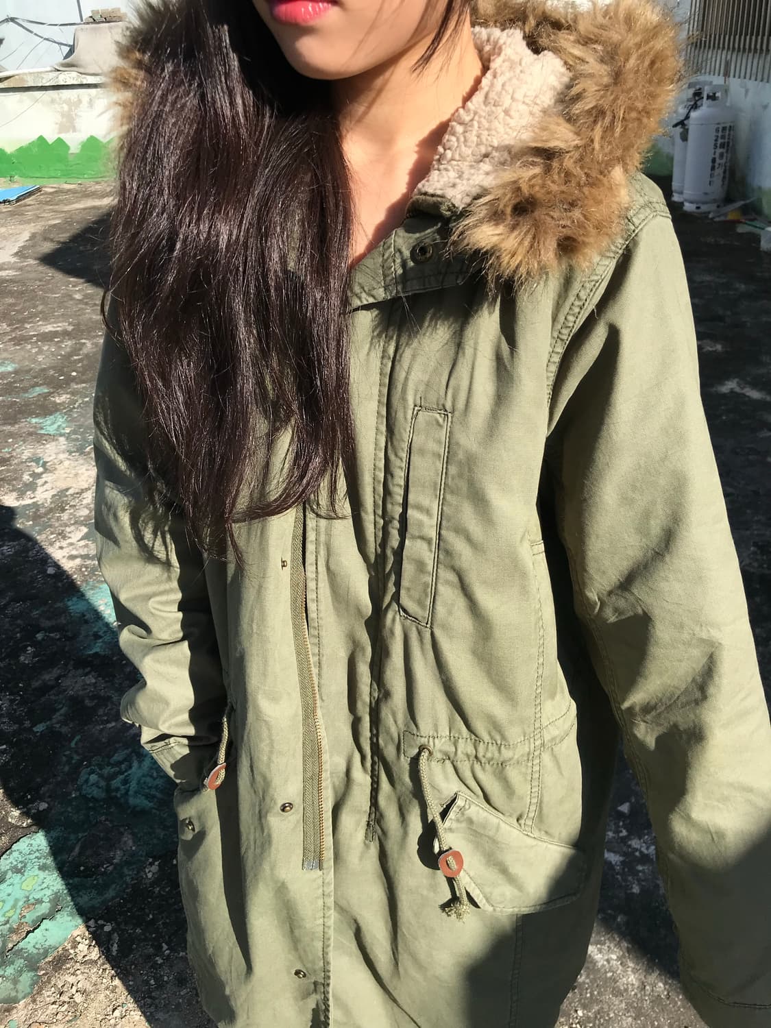 Shuca 카키 헤비 야상 상품이미지4