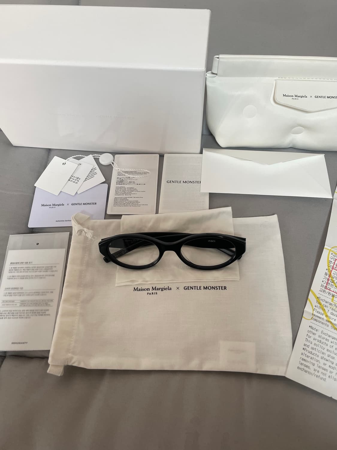 메종 마르지엘라x젠틀 몬스터 MM209 블랙 클리어 상품이미지1