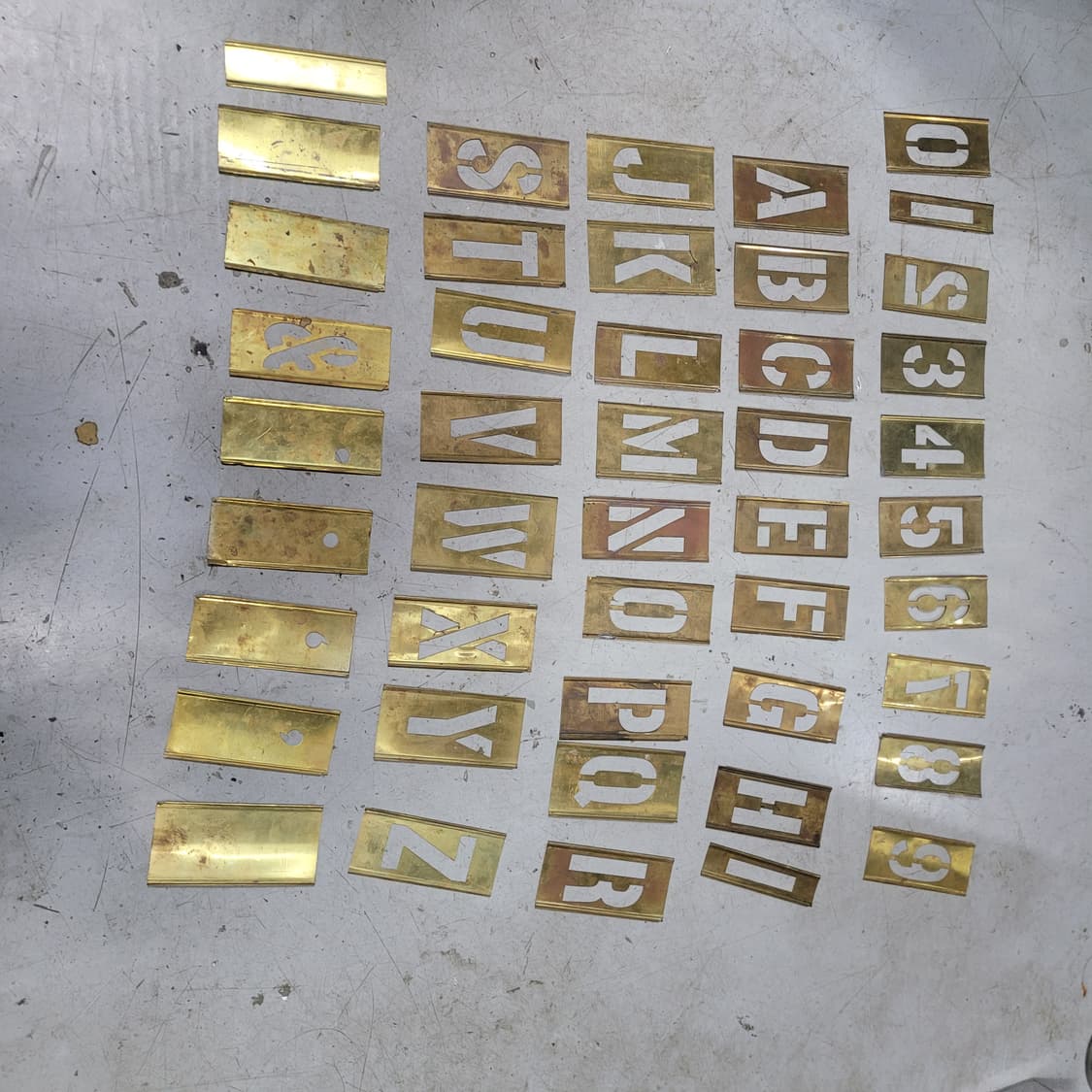 미 황동 스텐실 상품이미지2