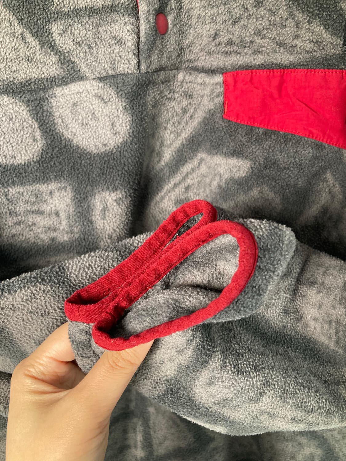 파타고니아 신칠라 아즈텍 그레이 레드 (XS) 상품이미지6