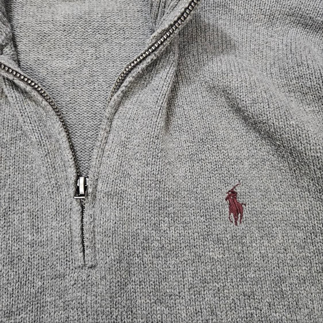 폴로 랄프 로렌 신형 반집업 니트 M 상품이미지5