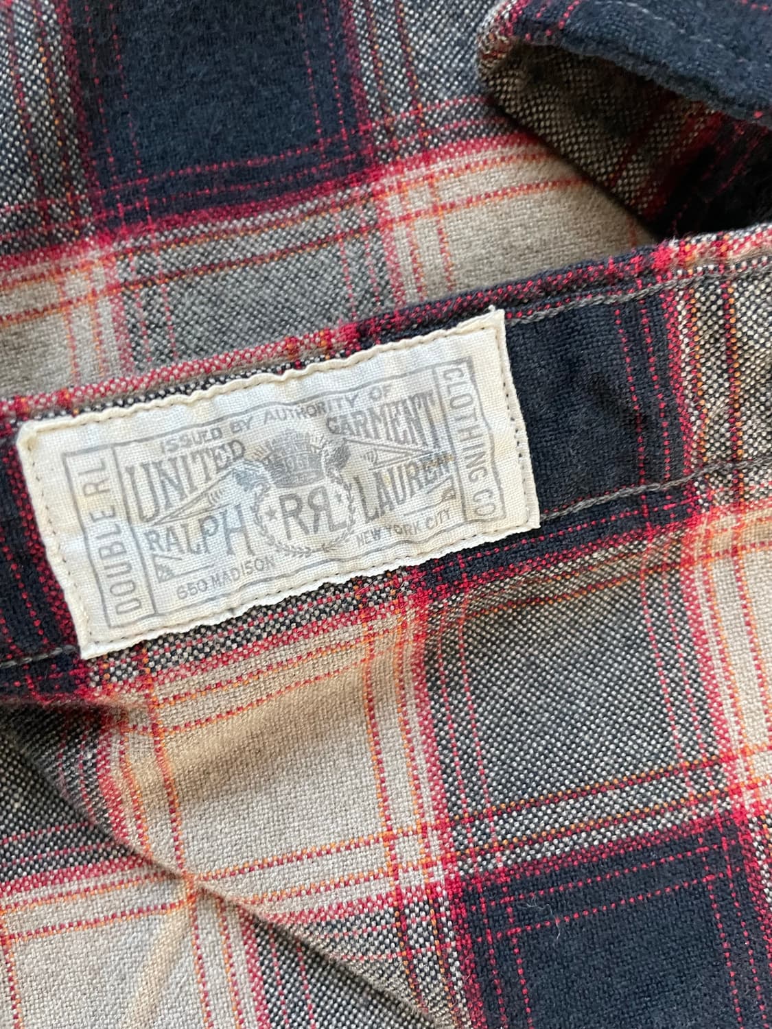 RRL 체크 셔츠 브라운 블랙 베이지 플레이드 타탄 S 상품이미지4