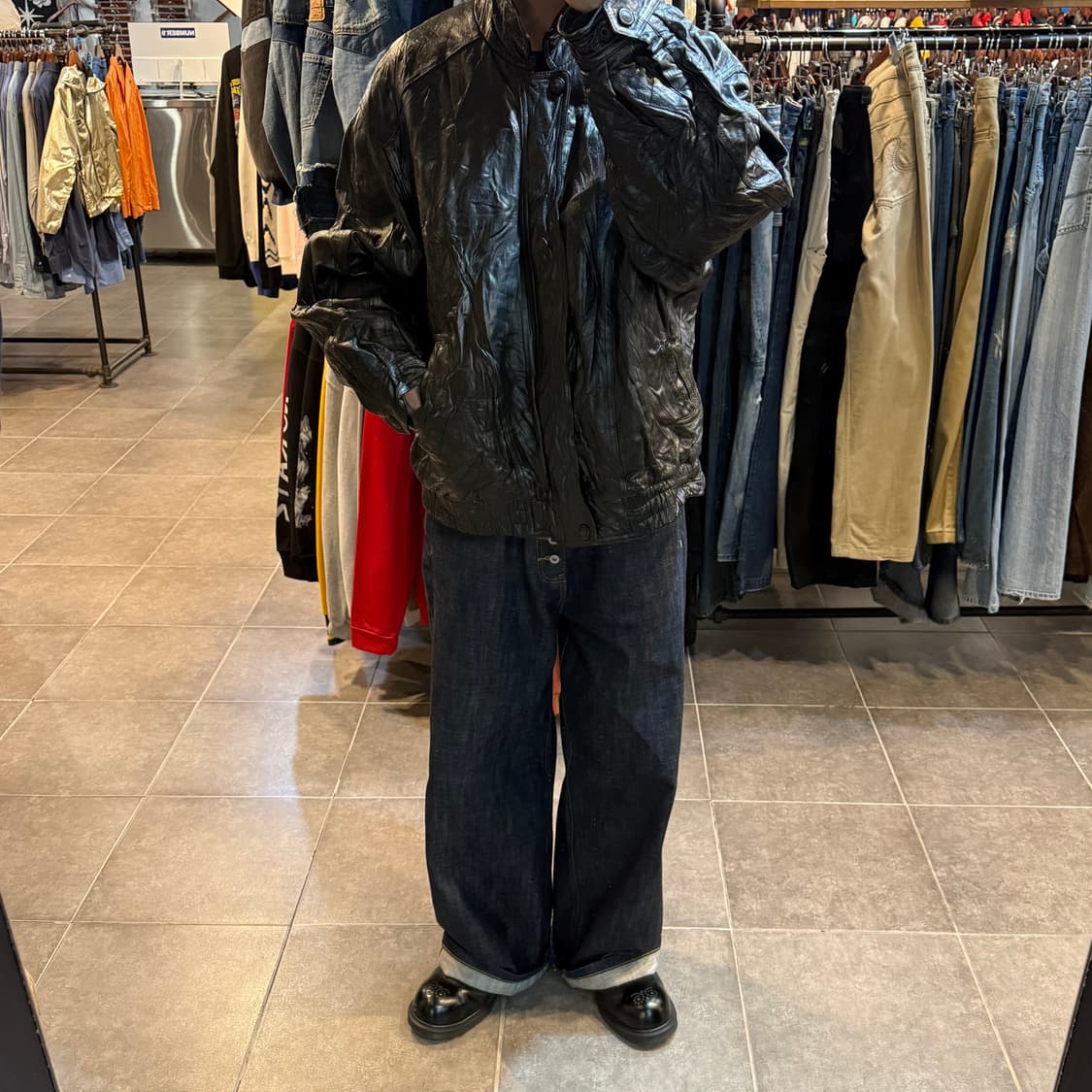 [NO.9] 빈티지 레더 자켓 상품이미지2