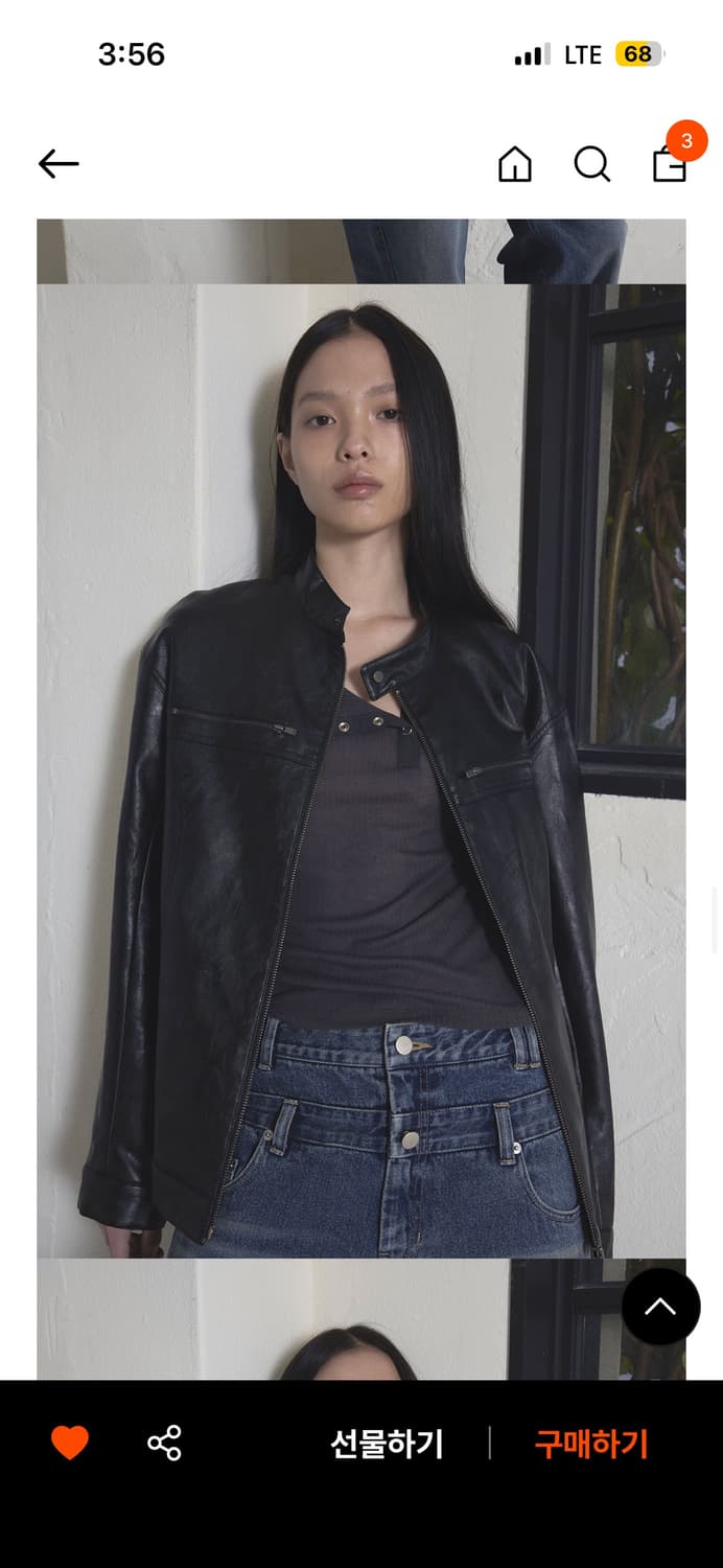 오데스 레더 집업 자켓 상품이미지3