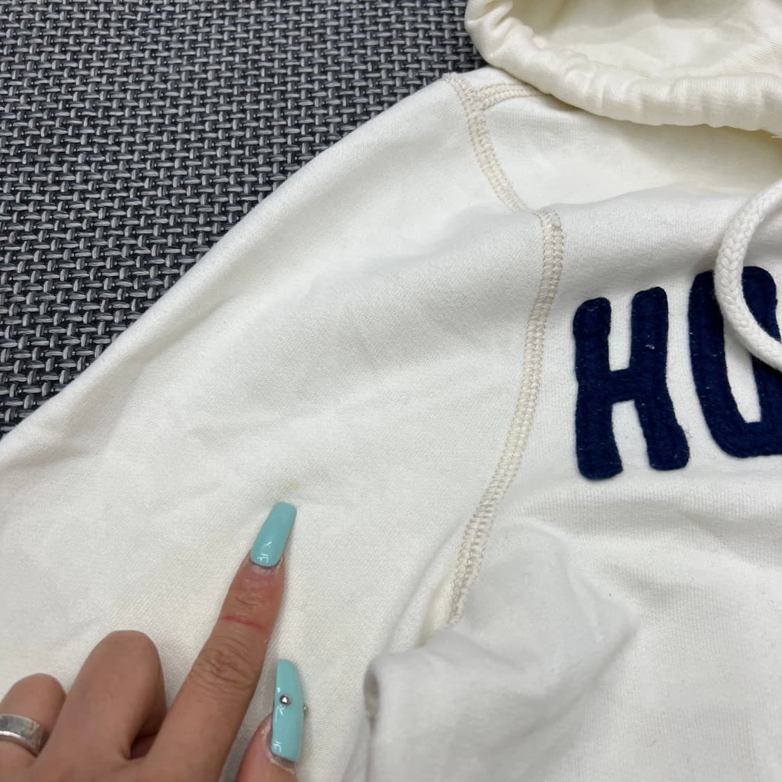 홀리스터 화이트크림 후드집업 상품이미지3
