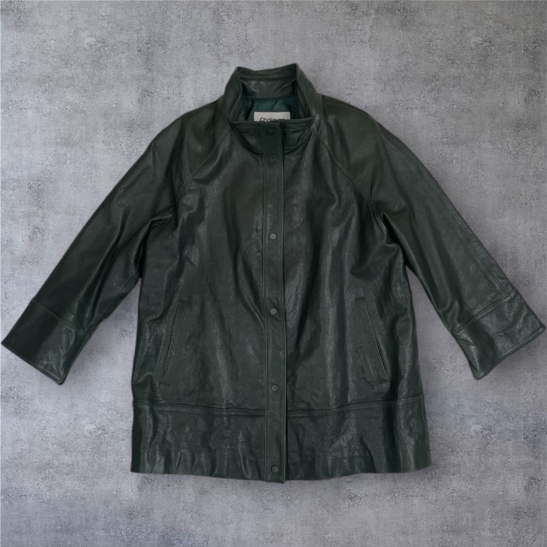 샬라얀 Chalayan 다크그린 양가죽 자켓 66 상품이미지1