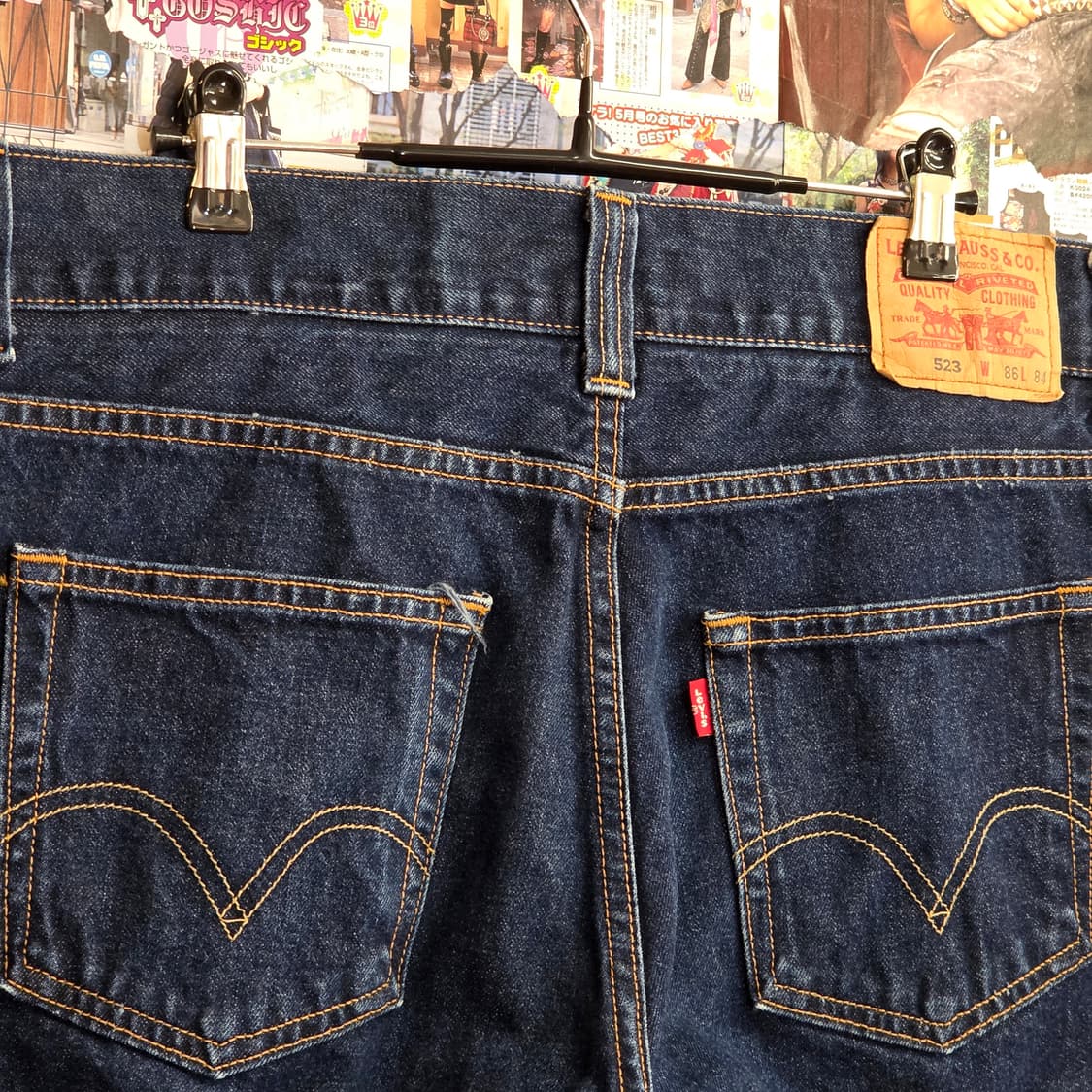 리바이스 523 진청 데님 팬츠 상품이미지3