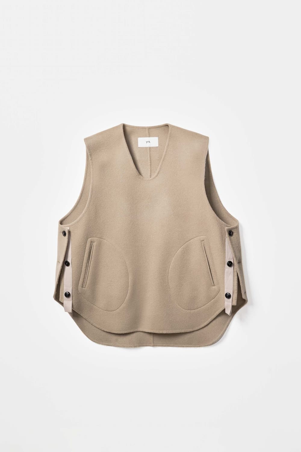 [OS] 이얼즈어고 마더/핸드쏘운 더블페이스 울 캐시미어 포이카블 베스트 상품이미지4