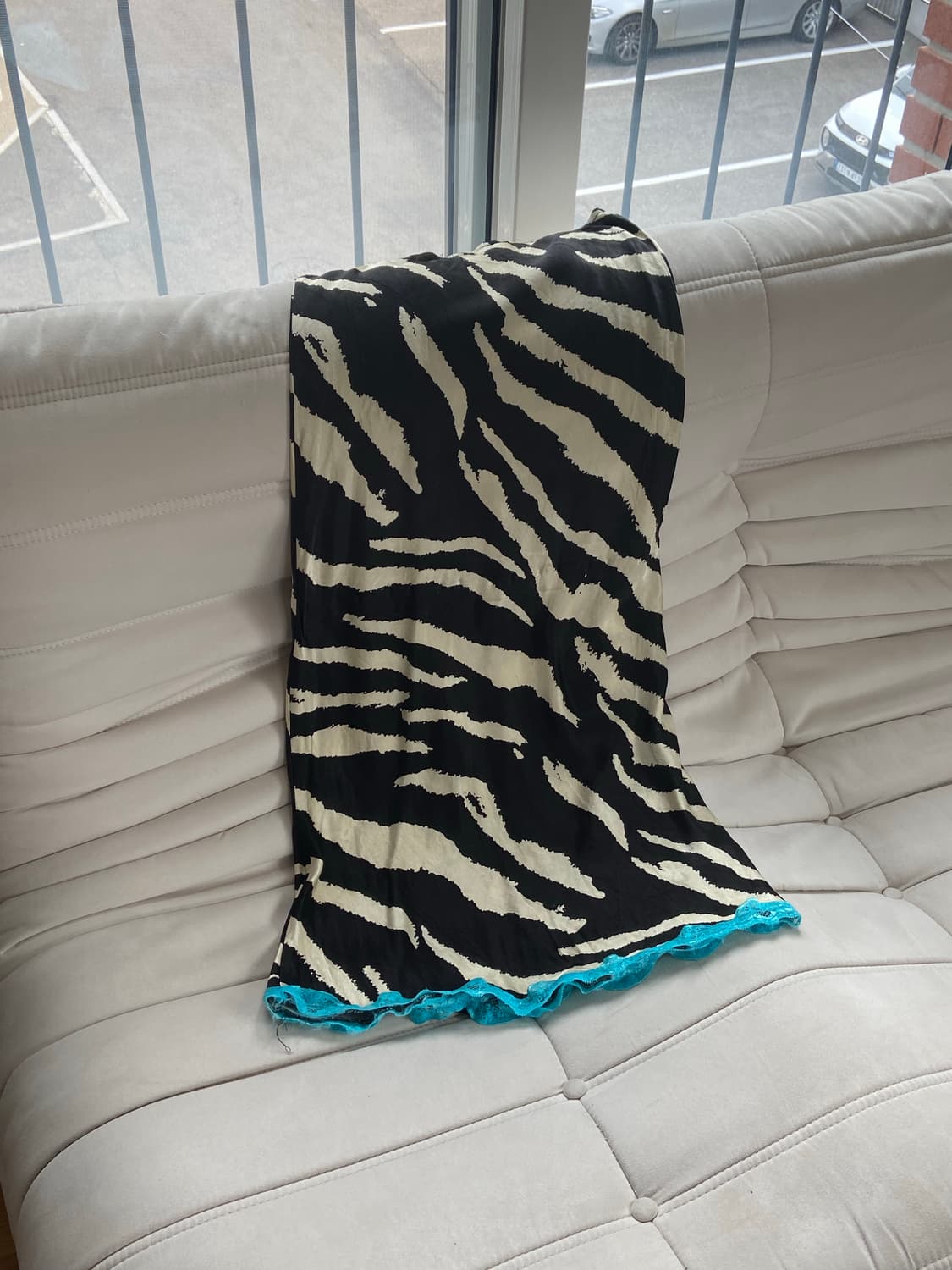 TOPSHOP zebra laced satin long skirt 상품이미지1